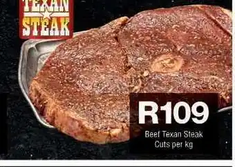 Checkers BEEF TEXAN STEAK offer