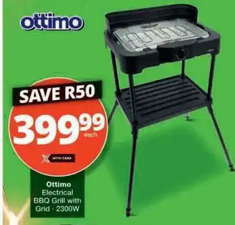 Checkers Ottimo Electrical BBQ Grill with Grid - 2300W offer
