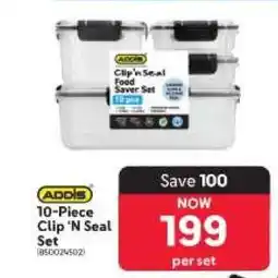 Makro ADDIS 10-Piece Clip 'N Seal Set offer