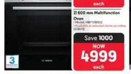 Makro 600 mm Multifunction Oven offer