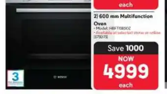 Makro 600 mm Multifunction Oven offer