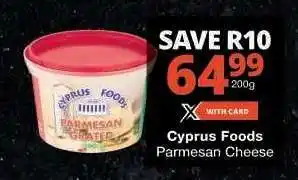 Checkers Cyprus Foods Parmesan Cheese offer