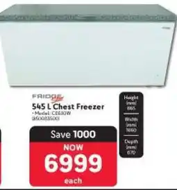 Makro FridgeStar 545 L Chest Freezer offer