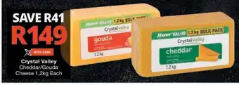 Checkers Crystal Valley Cheddar/Gouda Cheese offer