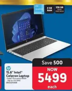 Makro HP 15.6 Intel Celeron Laptop offer