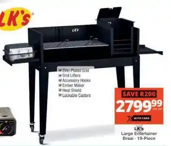 Checkers LK's Large Entertainer Braai offer