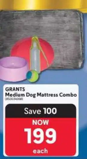 Makro GRANTS Medium Dog Mattress Combo offer
