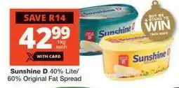 Checkers Sunshine D Fat Spread offer