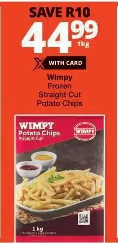 Checkers Wimpy Frozen Straight Cut Potato Chips offer