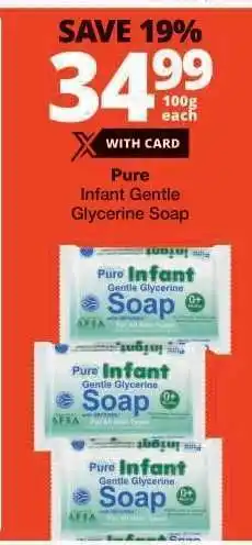 Checkers Pure Infant Gentle Glycerine Soap offer