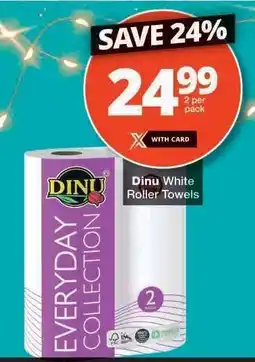 Checkers DINU White Roller Towels offer