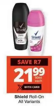 Checkers Shield Roll-on offer