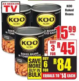 Boxer KOO Baked Beans offer