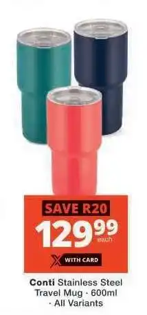 Checkers Conti Stainless Steel Travel Mug offer