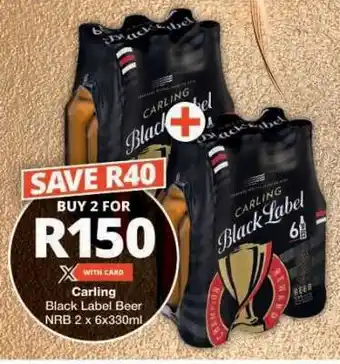 Checkers CARLING BLACK LABEL BEER offer
