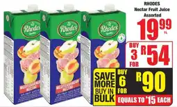 Boxer RHODES Nectar Fruit Juice Assorted offer