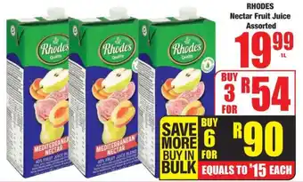 Boxer RHODES Nectar Fruit Juice Assorted offer