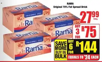 Boxer Rama Original 70% Fat Spread Brick offer
