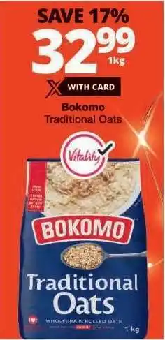 Checkers BOKOMO Traditional Oats offer