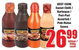 Boxer BEST COOK Sweet Chilli / Barbeque / Peri-Peri Assorted / Pele-Naise Sauce offer