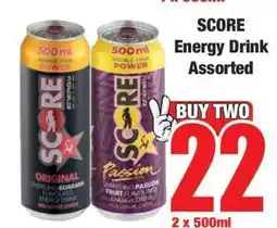Boxer SCORE Energy Drink Assorted offer