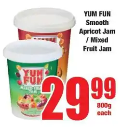 Boxer YUM FUN Smooth Apricot Jam / Mixed Fruit Jam offer