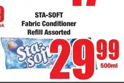 Boxer STA-SOFT Fabric Conditioner Refill Assorted offer