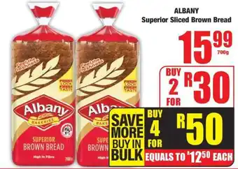 Boxer Albany Superior Sliced Brown Bread offer