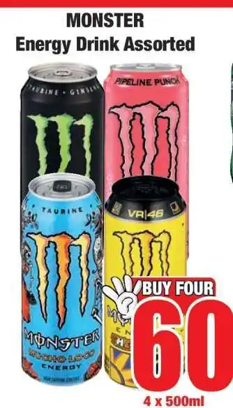 Boxer Monster Energy Drink Assorted offer