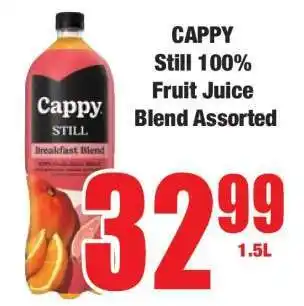 Boxer CAPPY Still 100% Fruit Juice Blend Assorted offer