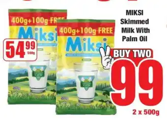 Boxer MIKSI Skimmed Milk With Palm Oil offer