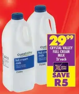 Shoprite Crystal Valley Full Cream Milk offer