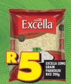 Shoprite EXCELLA LONG GRAIN PARBOILED RICE 200g offer