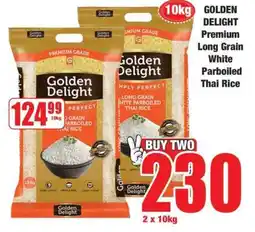 Boxer GOLDEN DELIGHT Premium Long Grain White Parboiled Thai Rice offer