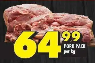 Shoprite Pork Pack offer