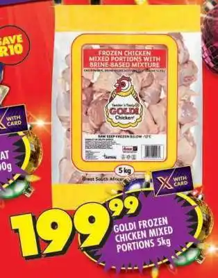 Shoprite GOLDI FROZEN CHICKEN MIXED PORTIONS 5kg offer
