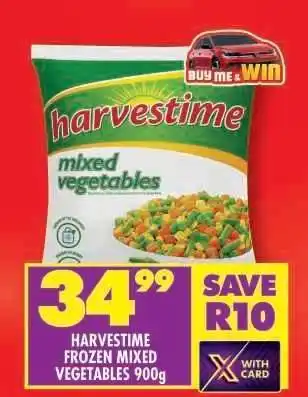 Shoprite HARVESTIME FROZEN MIXED VEGETABLES 900g offer