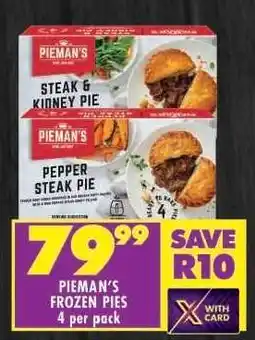 Shoprite PIEMAN'S FROZEN PIES 4 per pack offer