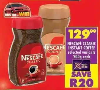 Shoprite Nescafé Classic Instant Coffee offer