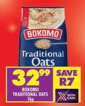Shoprite Bokomo Traditional Oats 1kg offer