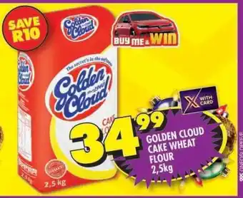 Shoprite Golden Cloud Cake Wheat Flour 2.5kg offer