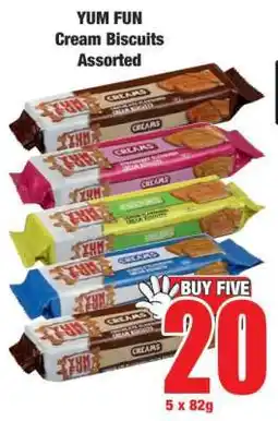 Boxer YUM FUN Cream Biscuits Assorted offer