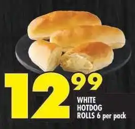 Shoprite WHITE HOTDOG ROLLS 6 per pack offer