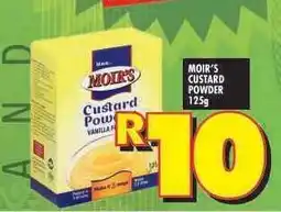 Shoprite MOIR'S CUSTARD POWDER 125g offer