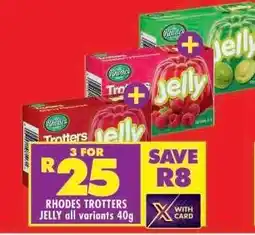 Shoprite RHODES TROTTERS JELLY all variants 40g offer