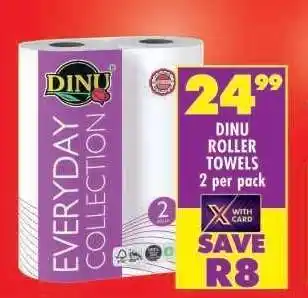 Shoprite DINU ROLLER TOWELS 2 per pack offer