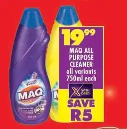 Shoprite MAQ ALL PURPOSE CLEANER offer