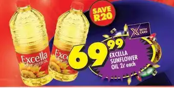 Shoprite Excella Sunflower Oil-2L offer