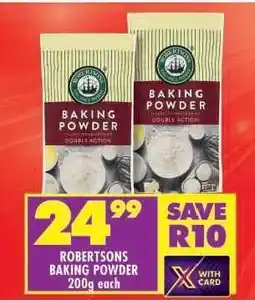 Shoprite ROBERTSONS BAKING POWDER 200g each offer