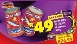 Shoprite LUCKY STAR PILCHARDS all variants 400g offer